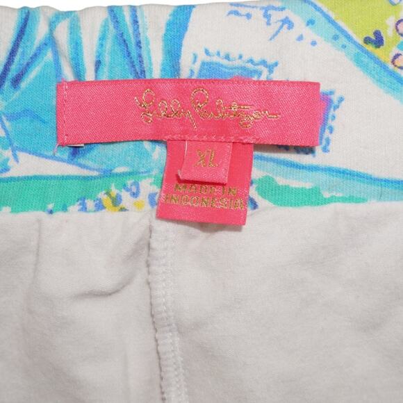 Lilly Pulitzer “Wish You Were Here” Postcard Print Skort Women’s XL - Picture 4 of 5